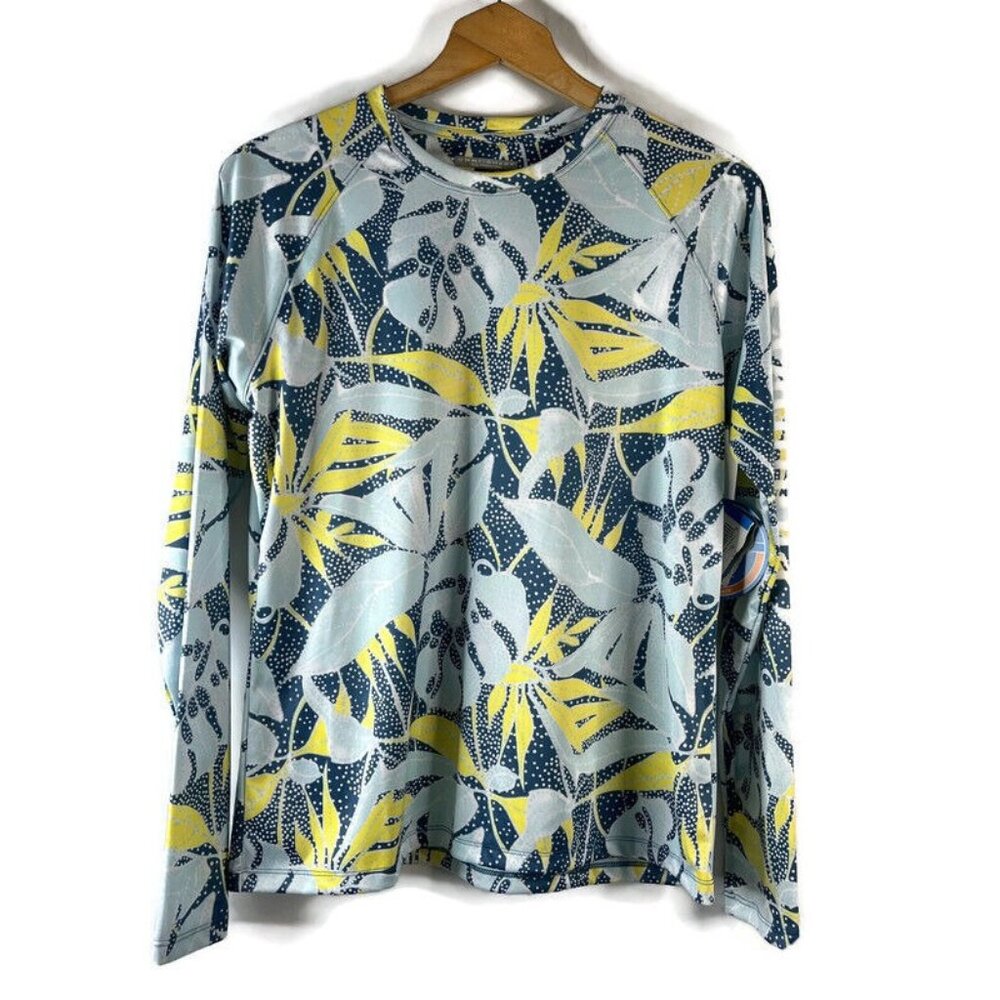 Columbia PFG Womens Outdoor Top Size Large Sun Protection UPF 50 Long Sleeve